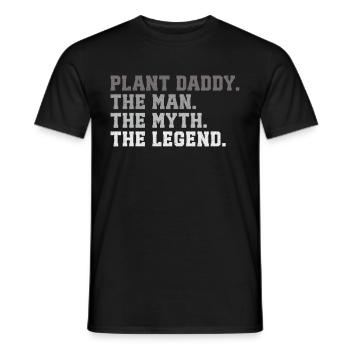 Plant Father Garden Plants Lover Gardener - Men's T-Shirt - black - Front - AI Model Male 178 light (178cm)