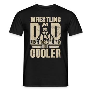 Wrestling Dad Wrestler Männer Vatertag - Männer T-Shirt - Schwarz - Vorne - AI Model Male 178 light (178cm)