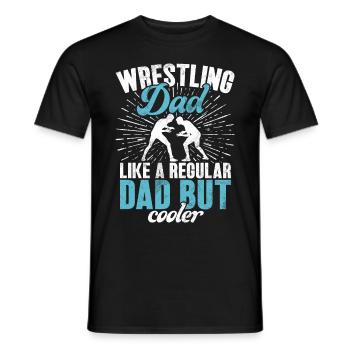 Wrestling Dad Wrestler Männer Vatertag - Männer T-Shirt - Schwarz - Vorne - AI Model Male 178 light (178cm)