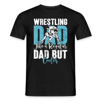 Wrestling Dad Wrestler Männer Vatertag - Männer T-Shirt - Schwarz - Vorne - AI Model Male 178 light (178cm)