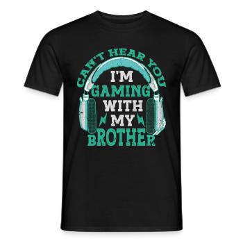 Videospiele Gaming Boys Bruder Teen - Männer T-Shirt - Schwarz - Vorne - AI Model Male 178 light (178cm)