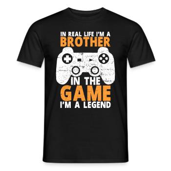Videospiele Gaming Boys Bruder Teen - Männer T-Shirt - Schwarz - Vorne - AI Model Male 178 light (178cm)