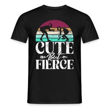 Lutteuse Fille Grappling Lutteuse Femmes - T-shirt homme - noir - Devant - AI Model Male 178 light (178cm)