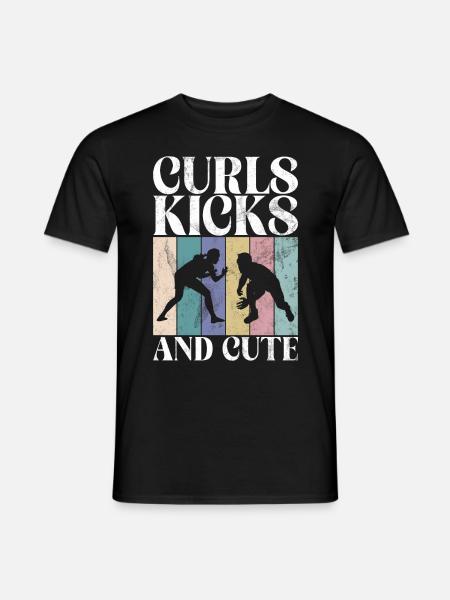 Lutteuse Fille Grappling Lutteuse Femmes - T-shirt homme - noir