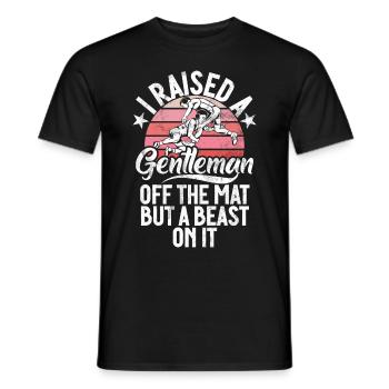 Lutte Maman Lutteuse Femmes Combattante - T-shirt homme - noir - Devant - AI Model Male 178 light (178cm)