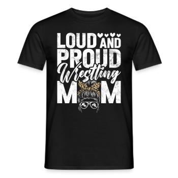 Lutte Maman Lutteuse Femmes Combattante - T-shirt homme - noir - Devant - AI Model Male 178 light (178cm)