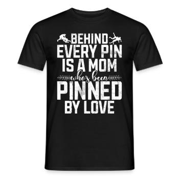 Lutte Maman Lutteuse Femmes Combattante - T-shirt homme - noir - Devant - AI Model Male 178 light (178cm)