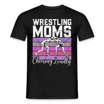Lutte Maman Lutteuse Femmes Combattante - T-shirt homme - noir - Devant - AI Model Male 178 light (178cm)