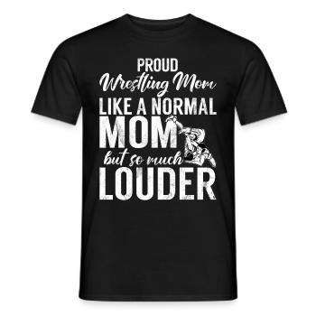 Lutte Maman Lutteuse Femmes Combattante - T-shirt homme - noir - Devant - AI Model Male 178 light (178cm)
