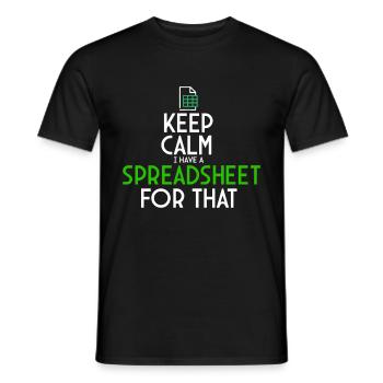 Accounting Secretary of Accountants Accounting - Men's T-Shirt - black - Front - AI Model Male 178 light (178cm)