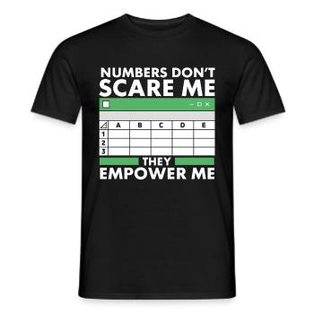 Accounting Secretary of Accountants Accounting - Men's T-Shirt - black - Front - AI Model Male 178 light (178cm)