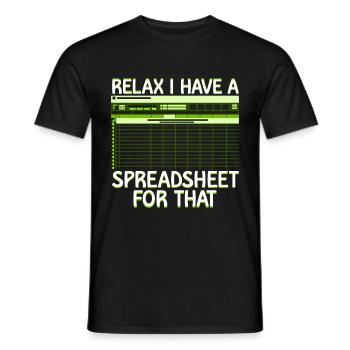 Accounting Secretary of Accountants Accounting - Men's T-Shirt - black - Front - AI Model Male 178 light (178cm)