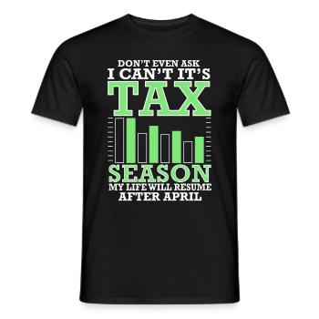 Accounting Secretary of Accountants Accounting - Men's T-Shirt - black - Front - AI Model Male 178 light (178cm)