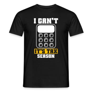 Accounting Secretary of Accountants Accounting - Men's T-Shirt - black - Front - AI Model Male 178 light (178cm)