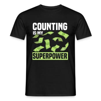 Accounting Secretary of Accountants Accounting - Men's T-Shirt - black - Front - AI Model Male 178 light (178cm)