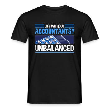 Accounting Secretary of Accountants Accounting - Men's T-Shirt - black - Front - AI Model Male 178 light (178cm)