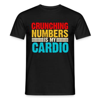 Accounting Secretary of Accountants Accounting - Men's T-Shirt - black - Front - AI Model Male 178 light (178cm)