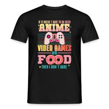 Anime, Jeux vidéo ou food, Manga, Otaku, Japonais - T-shirt homme - noir - Devant - AI Model Male 178 light (178cm)