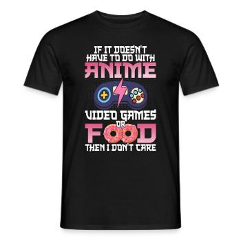Anime, Jeux vidéo ou food, Manga, Otaku, Japonais - T-shirt homme - noir - Devant - AI Model Male 178 light (178cm)