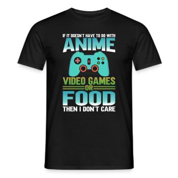 Anime, Jeux vidéo ou food, Manga, Otaku, Japonais - T-shirt homme - noir - Devant - AI Model Male 178 light (178cm)