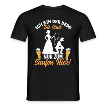 Der Bräutigam Lustiges Junggesellenabschied - Männer T-Shirt - Schwarz - Vorne - AI Model Male 178 light (178cm)
