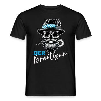 Der Bräutigam Lustiges Junggesellenabschied - Männer T-Shirt - Schwarz - Vorne - AI Model Male 178 light (178cm)