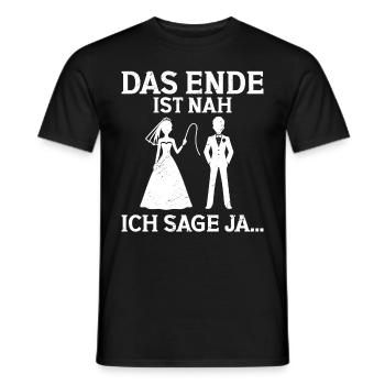 Le marié Funny EVJ - T-shirt homme - noir - Devant - AI Model Male 178 light (178cm)