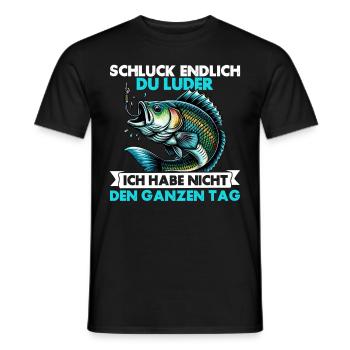 Angler Angelrute Witziges Fischer Hobbyfischer - Männer T-Shirt - Schwarz - Vorne - AI Model Male 178 light (178cm)