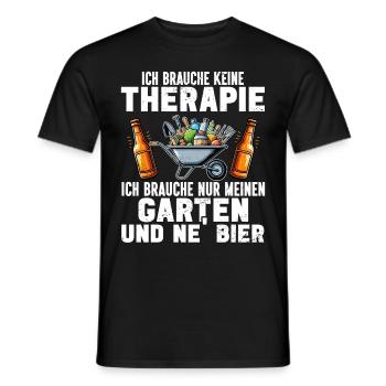 Beer Garden Gardening Allotment Gardener Gardener - Men's T-Shirt - black - Front - AI Model Male 178 light (178cm)