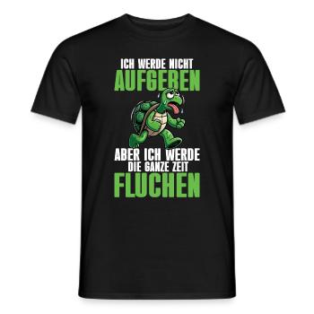 Ich Werde Nicht Aufgeben Schildkröte Läufer - Männer T-Shirt - Schwarz - Vorne - AI Model Male 178 light (178cm)