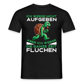 Ich Werde Nicht Aufgeben Schildkröte Läufer - Männer T-Shirt - Schwarz - Vorne - AI Model Male 178 light (178cm)