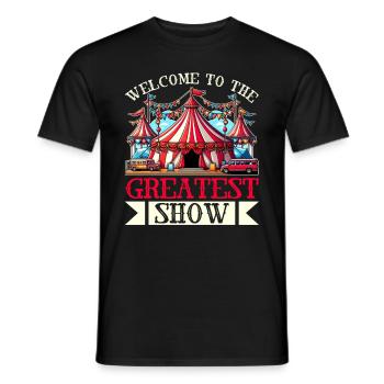 Personnel de cirque Carnaval costumé Événement de cirque - T-shirt homme - noir - Devant - AI Model Male 178 light (178cm)