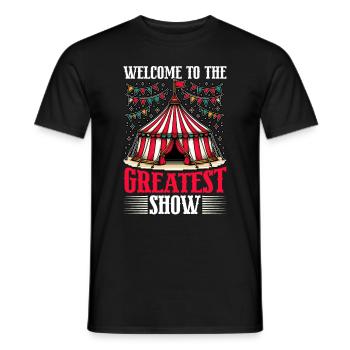 Personnel de cirque Carnaval costumé Événement de cirque - T-shirt homme - noir - Devant - AI Model Male 178 light (178cm)