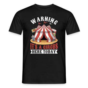 Personnel de cirque Carnaval costumé Événement de cirque - T-shirt homme - noir - Devant - AI Model Male 178 light (178cm)
