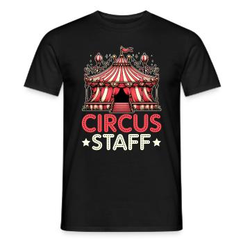Circus Staff Carnival Kostüm Zirkusveranstaltung - Männer T-Shirt - Schwarz - Vorne - AI Model Male 178 light (178cm)
