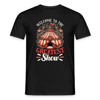 Personnel de cirque Carnaval costumé Événement de cirque - T-shirt homme - noir - Devant - AI Model Male 178 light (178cm)