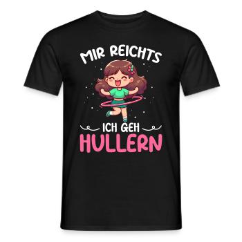 Mir Reichts Ich Geh Hullern Huller Hulareifen - Männer T-Shirt - Schwarz - Vorne - AI Model Male 178 light (178cm)