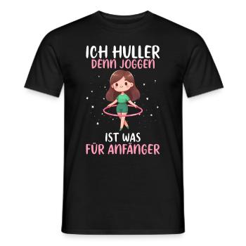 I Huller parce que le jogging est quelque chose pour les débutants Huller - T-shirt homme - noir - Devant - AI Model Male 178 light (178cm)