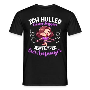 Ich Huller Denn Joggen Ist Was Für Anfänger Huller - Männer T-Shirt - Schwarz - Vorne - AI Model Male 178 light (178cm)