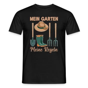 Jardin Jardinage Plantes Jardiniers Jardiniers Amateurs - T-shirt homme - noir - Devant - AI Model Male 178 light (178cm)