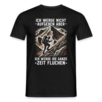 Berge Natur Bergsteigen Alpen Klettern Wandern - Männer T-Shirt - Schwarz - Vorne - AI Model Male 178 light (178cm)