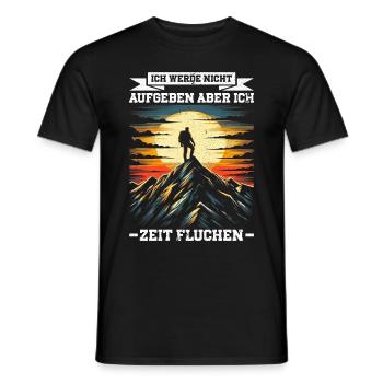 Berge Natur Bergsteigen Alpen Klettern Wandern - Männer T-Shirt - Schwarz - Vorne - AI Model Male 178 light (178cm)