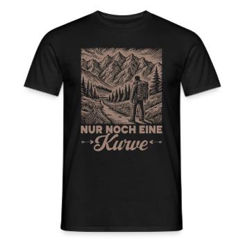 Berge Natur Bergsteigen Alpen Klettern Wandern - Männer T-Shirt - Schwarz - Vorne - AI Model Male 178 light (178cm)