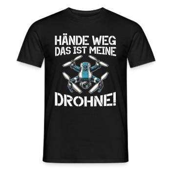 Drone Pilot Quadcopter Flying Quadcopter - Men's T-Shirt - black - Front - AI Model Male 178 light (178cm)