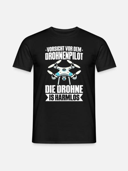 Drone Pilot Quadcopter Flying Quadcopter - Men's T-Shirt - black
