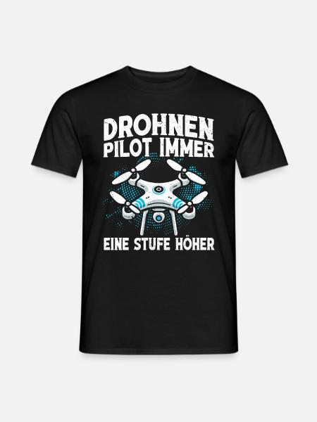 Drone Pilot Quadcopter Flying Quadcopter - Men's T-Shirt - black