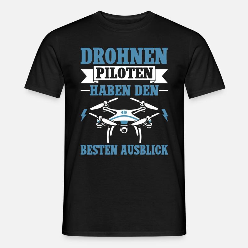 Drone Pilot Quadcopter Flying Quadcopter - Men's T-Shirt - black