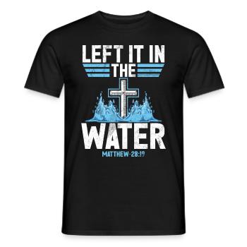 Taufe Getaufte Christliche Jesusgott -Bibel - Männer T-Shirt - Schwarz - Vorne - AI Model Male 178 light (178cm)