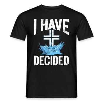 Taufe Getaufte Christliche Jesusgott -Bibel - Männer T-Shirt - Schwarz - Vorne - AI Model Male 178 light (178cm)