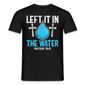 Taufe Getaufte Christliche Jesusgott -Bibel - Männer T-Shirt - Schwarz - Vorne - AI Model Male 178 light (178cm)